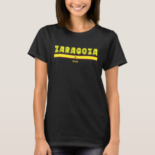 Zaragoza Spanien   Spanische Flagge Espana Tourist T-Shirt