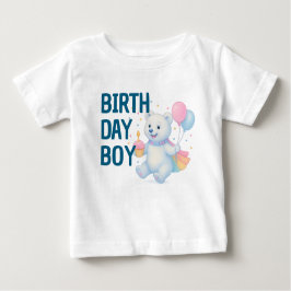 Zarah Dancing Polar Bear • 1st Birthday Boy Baby  Baby T-shirt