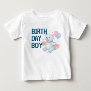 Zarah tanzender Eisbär • 1. Geburtstag Junge Baby T-shirt