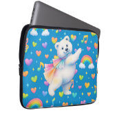 Zarah tanzender Eisbär Notizbuch Laptopschutzhülle (Vorne Rechts)