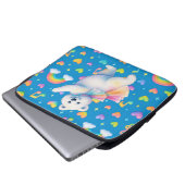 Zarah tanzender Eisbär Notizbuch Laptopschutzhülle (Vorne Knopf)