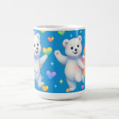 Zarah the Dancing Polar Bear Custom Party Cups Kaffeetasse (Mittel)