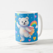 Zarah the Dancing Polar Bear Custom Party Cups Kaffeetasse (VorderseiteRechts)