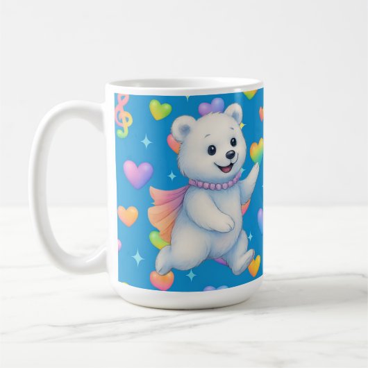Zarah the Dancing Polar Bear Custom Party Cups Kaffeetasse (Links)