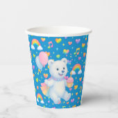 Zarah the Dancing Polar Bear Custom Party Cups Pappbecher (Vorderseite)