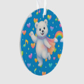 Zarah the Dancing Polar Bear — Ornament (Vorderseite)