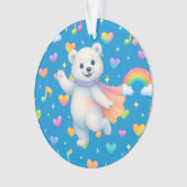 Zarah the Dancing Polar Bear — Ornament (Vorderseite)