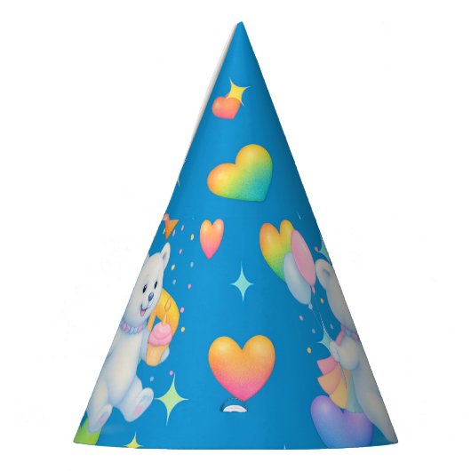 Zarah the Dancing Polar Bear, Paper Party Hats Partyhütchen (Links)