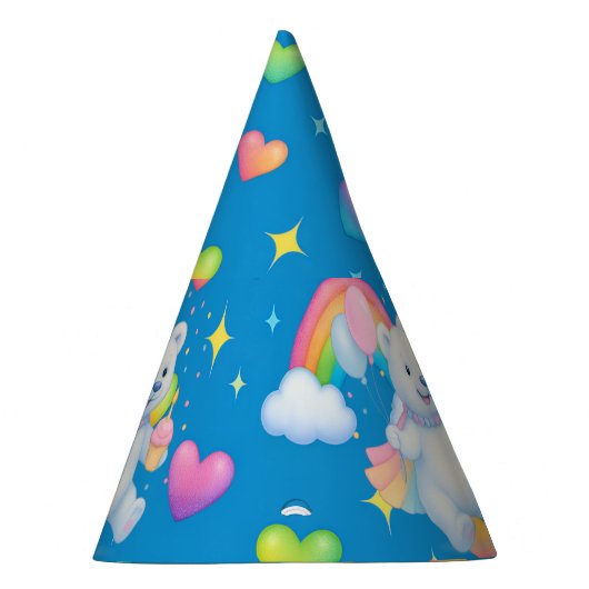 Zarah the Dancing Polar Bear, Paper Party Hats Partyhütchen (Rechts)