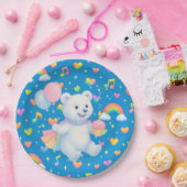 Zarah the Dancing Polar Bear • Paper Party Plates Pappteller (Party)