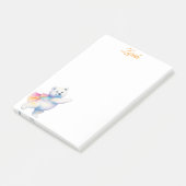 Zarah the Dancing Polar Bear | Personalized Post-it Klebezettel (angewinkelt)