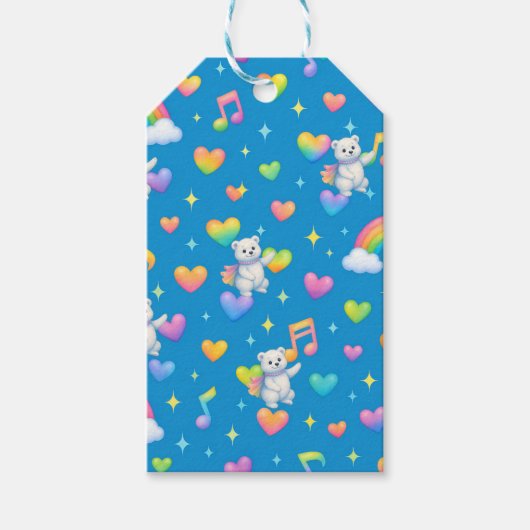 Zarah the Dancing Polar Bear | Wrapping Paper Geschenkanhänger (Vorderseite)