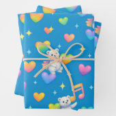 Zarah the Dancing Polar Bear | Wrapping Paper Geschenkpapier Set (Beispiel)