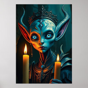 Zarathos der Flammenritualist - Dark Fantasy Poster