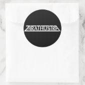 Zarathustra Große Logo-Aufkleber Runder Aufkleber (Tasche)