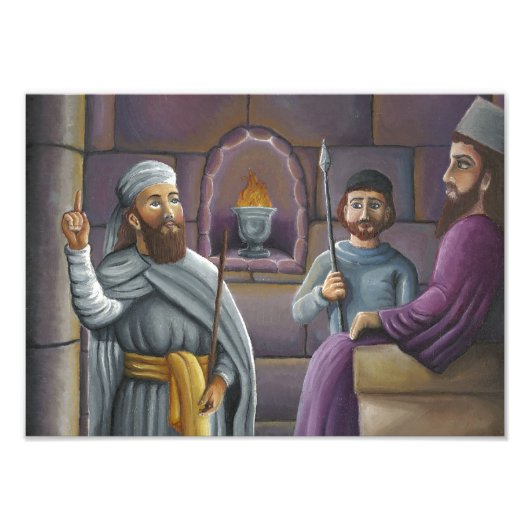 Zarathustra vor dem Gericht von König Vishtaspa Fotodruck (Vorne)