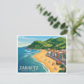 Zarautz Spanien Postkarte (Stehend Vorderseite)