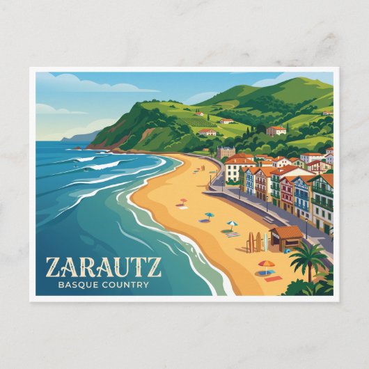 Zarautz Spanien Postkarte (Vorderseite)