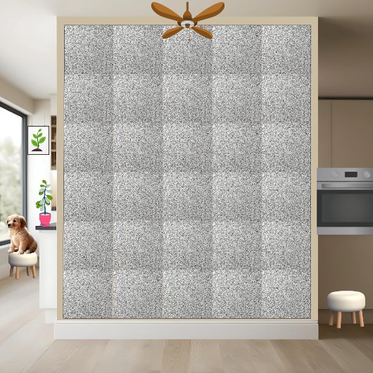 Zarge Keramik-Tile für Silver Glitzer Fliese