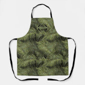 Zarge Palm Blätter Muster Green ID831 Schürze (Vorderseite)