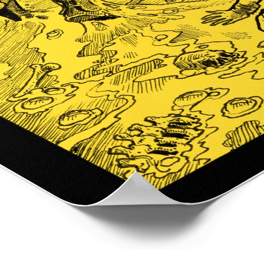 Zargon 16 x 20" sepia poster (Ecke)