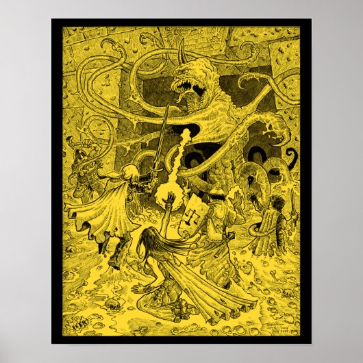 Zargon 16 x 20" sepia poster (Vorne)