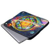 Zargon Orbz Kaleid Laptopschutzhülle (Vorne Knopf)