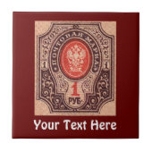 Zarist Russland Postage Fliese (Vorderseite)