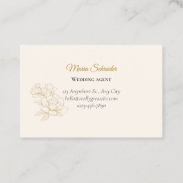 Zart Rosa & Creme Visitenkarte