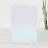 Zart singende Meise Karte (Rückseite)