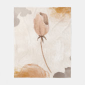 Zarte Aquarell-Blumenillustration Fleecedecke (Vorderseite)
