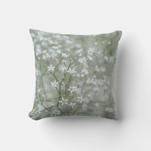 Zarte Baby-Atem-Blumen-Naturfotografie Kissen