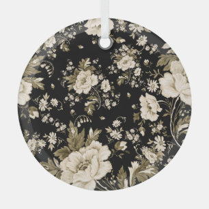 Zarte Blumen: nahtloses Wasserfarbmuster. Ornament Aus Glas