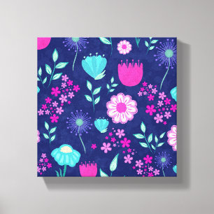 Zarte Blumen und botanische Details Leinwanddruck