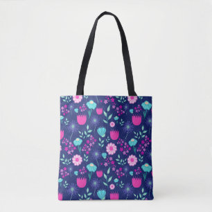 Zarte Blumen und botanische Details Tasche