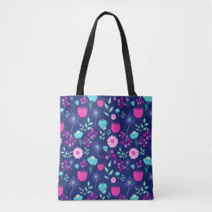 Zarte Blumen und botanische Details Tasche