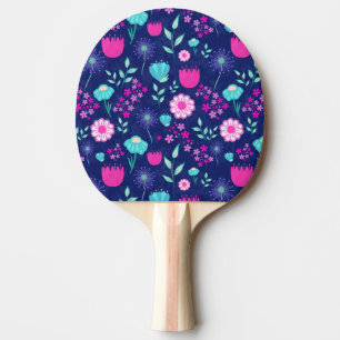 Zarte Blumen und botanische Details Tischtennis Schläger