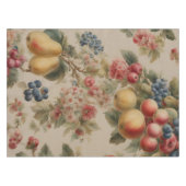 Zarte Blumen und französische Früchte. Gemalter St Tischdecke (Vorderseite (Horizontal))