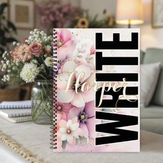 Zarte Blush Florals Notizblock