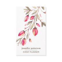 Zarte Blüte florale vertikale Social Media Icons