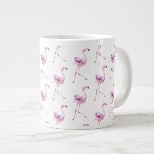 Zarte Flamingo-Serie Design 5 Jumbo-Tasse