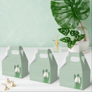 Zarte Frühlings-Schneeglöckchen-Blume Geschenkschachtel