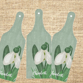 Zarte Frühlings-Schneeglöckchen-Blume Schneidebrett