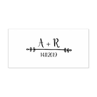 Zarte Hochzeitsmarke Permastempel