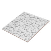 Zarte Keramik aus grauem Blütenriss Fliese (Seite)