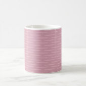 Zarte Linien auf Rosa Kaffeetasse (Mittel)