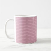 Zarte Linien auf Rosa Kaffeetasse (Links)