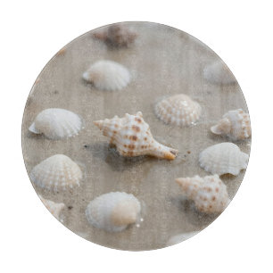 Zarte Muscheln Strand Serenität Schneidebrett