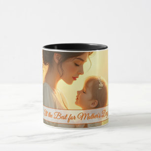 Zarte mütterliche Liebe im blühenden Licht Tasse