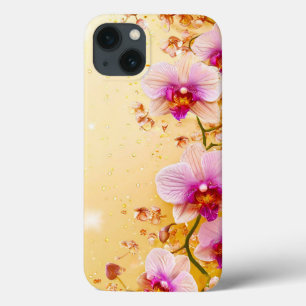 Zarte Orchideen Blumenhintergrund Case-Mate iPhone Hülle